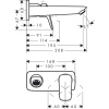 Смеситель встраиваемый Hansgrohe Logis 71220000