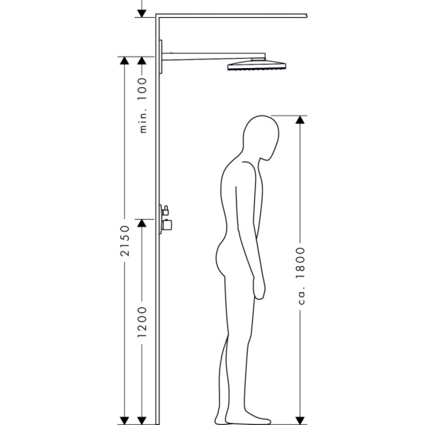 Тропический душ Hansgrohe Rainmaker Select 1jet 24003600