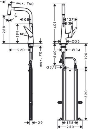 Смеситель Hansgrohe Talis 73853000