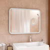 Зеркало Continent Bliss LED с увеличительным зеркалом и часами 120х80