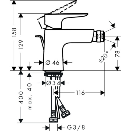 Смеситель Hansgrohe Talis 71720140