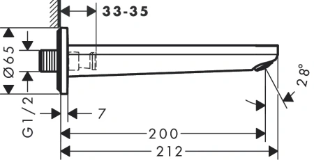 Излив Hansgrohe Rebris 72430000