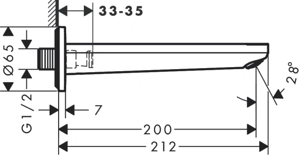 Излив Hansgrohe Rebris 72430000