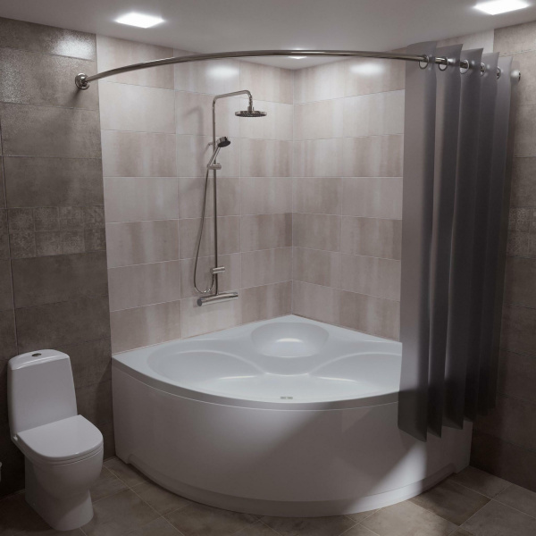 Карниз Triton Сабина полукруглый 160х160 см