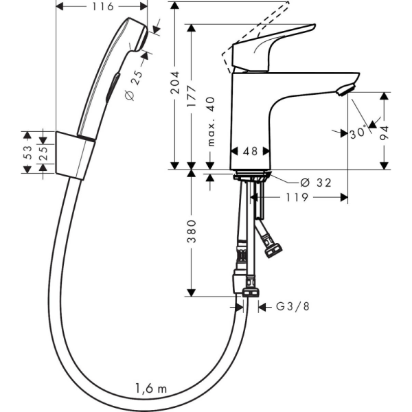 Смеситель Hansgrohe Focus 100 31927000