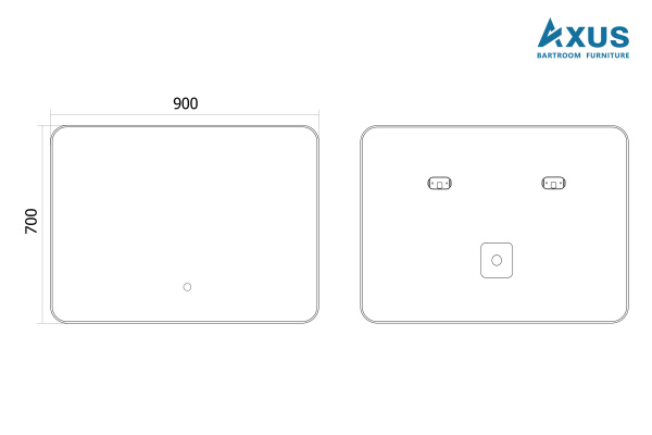 Зеркало Axus Tobo Eco 90х70