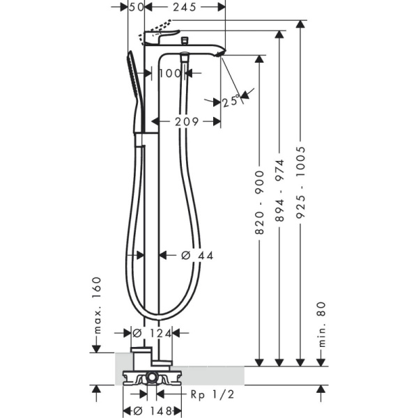 Смеситель Hansgrohe Metris 31471000