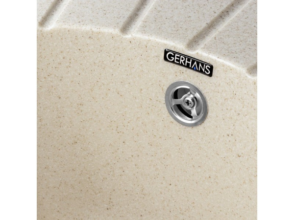 Кухонная мойка Gerhans A03-20 бежевая