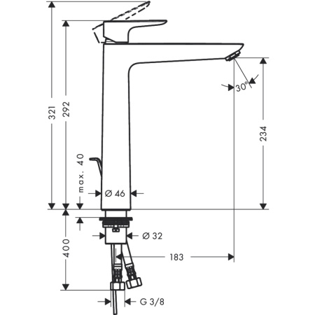 Смеситель Hansgrohe Talis 71716340