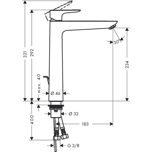 Смеситель Hansgrohe Talis 71716990
