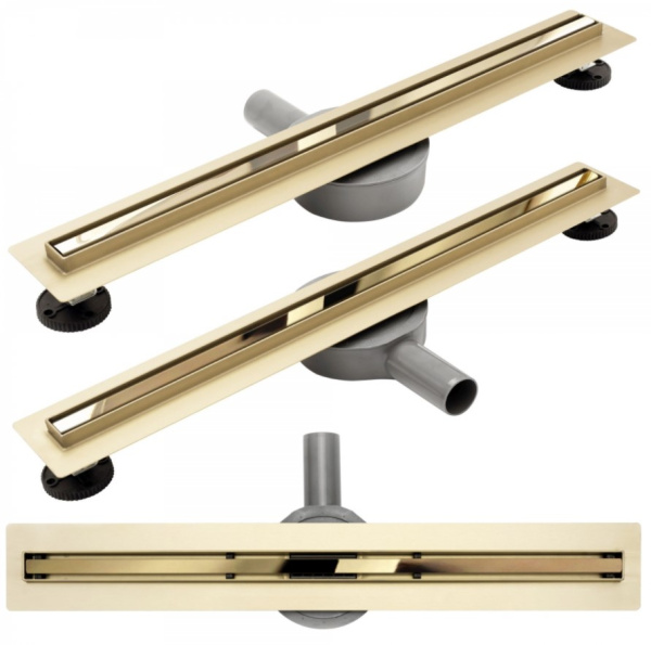 Трап для душа Rea Neo Slim Pro 50 Gold Mirror