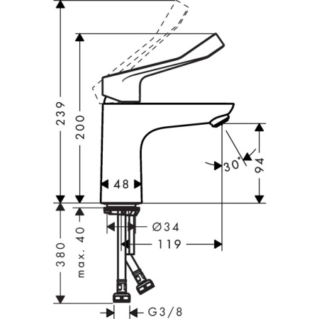 Смеситель Hansgrohe Focus 100 31917000