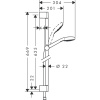 Душевой гарнитур Hansgrohe Croma Select S 3jet Vario EcoSmart 26563400