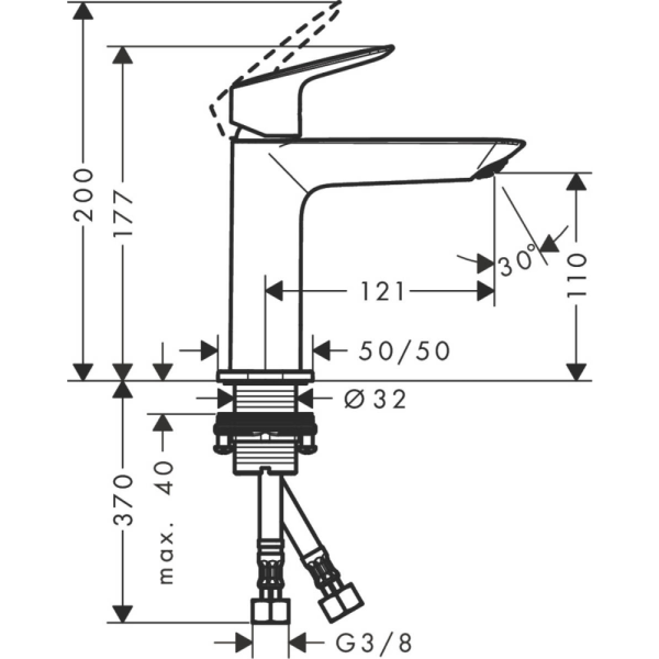 Смеситель Hansgrohe Logis 110 71252000