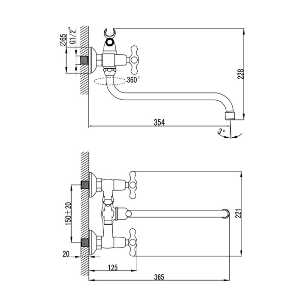 Смеситель для ванны с душем Iddis Jeals JE2SBL0i10