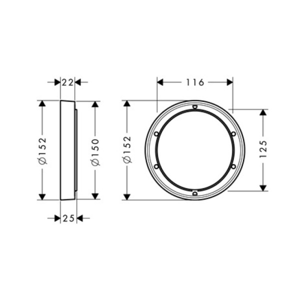 Удлинение внешней части Hansgrohe iBox 13597000