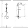 Душевая система термостатическая Hansgrohe Crometta E Showerpipe 1jet 27271000
