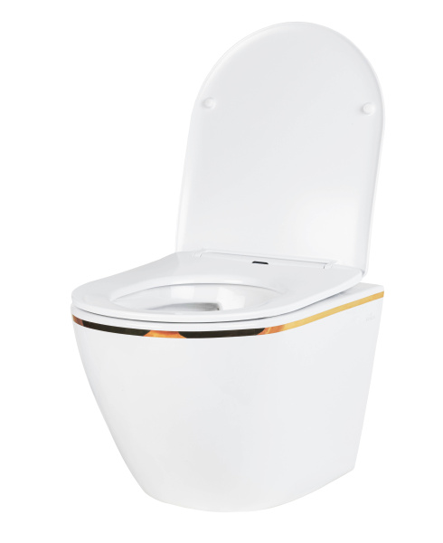 Комплект инсталляции Roxen StounFix Dual Fresh 968460 с унитазом Antares 530110-01G и кнопкой Steel 420280GB