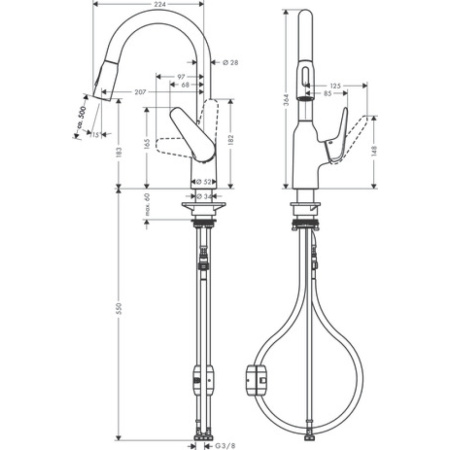 Смеситель Hansgrohe Focus 71801800