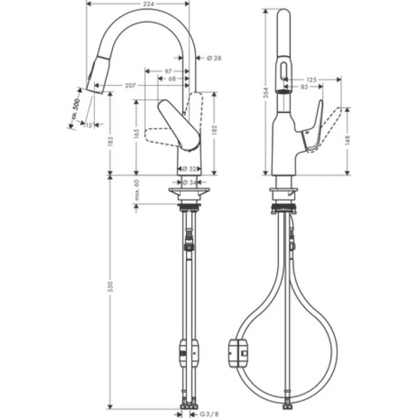 Смеситель Hansgrohe Focus 71801800