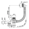 Сифон AlcaPlast A504CKM-80