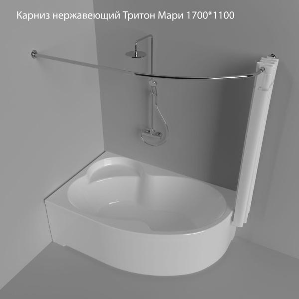 Карниз Triton Мари асимметричный 170х110 см