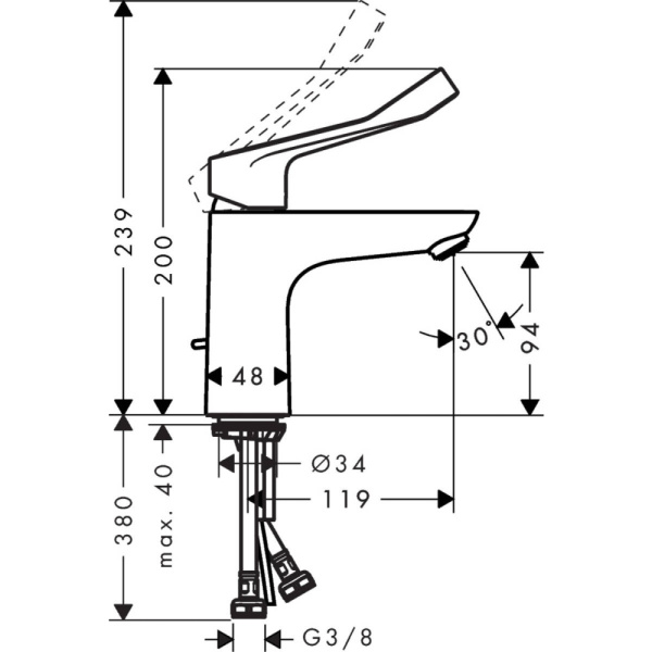 Смеситель Hansgrohe Focus 100 31911000