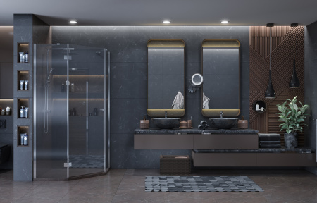 Душевой уголок Ambassador Diamond 90x90 Левый