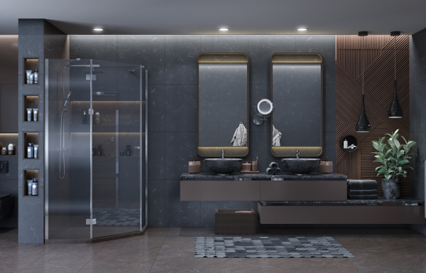 Душевой уголок Ambassador Diamond 90x90 Левый