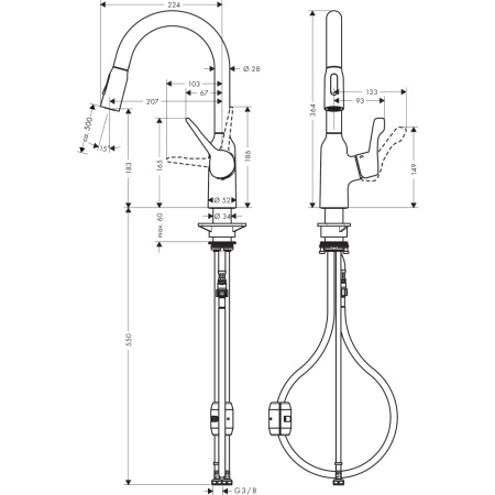 Смеситель Hansgrohe Focus 71811000