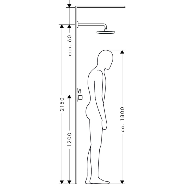 Тропический душ Hansgrohe Raindance Select S240 2jet 26466000 с держателем