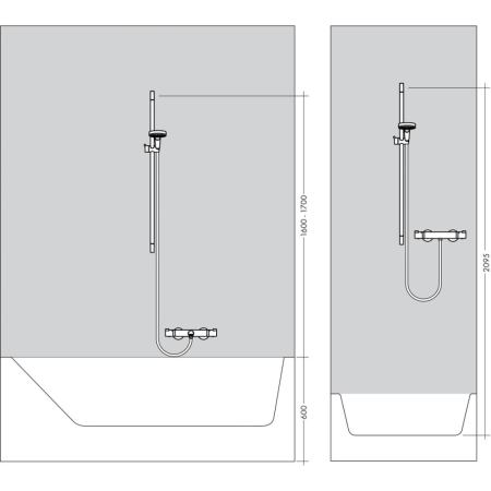 Душевой гарнитур Hansgrohe Croma Select E 1jet EcoSmart 26585400