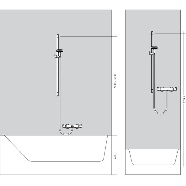 Душевой гарнитур Hansgrohe Croma Select E 1jet EcoSmart 26585400