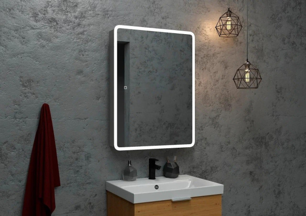 Шкаф зеркальный Continent Emotion с подсветкой LED 50х80