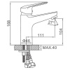 Смеситель Ledeme 1055-2