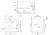 Подвесной унитаз Roxen Cube Bidet 530135-01X