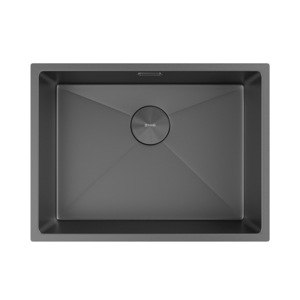 Кухонная мойка Zorg Zerox U/IF Zurinox 60х45 PVD Gunblack Кухонная мойка Zorg Zerox U/IF Zurinox 60х45 PVD Gunblack