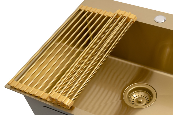 Кухонная мойка Arfeka Eco AR Gold 50х50 с роллер-матом и дозатором