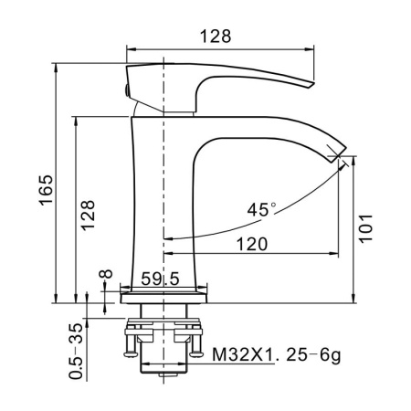 Смеситель Gappo G1007-3