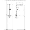 Душевая система термостатическая Hansgrohe Raindance Select Showerpipe 2jet 27129000