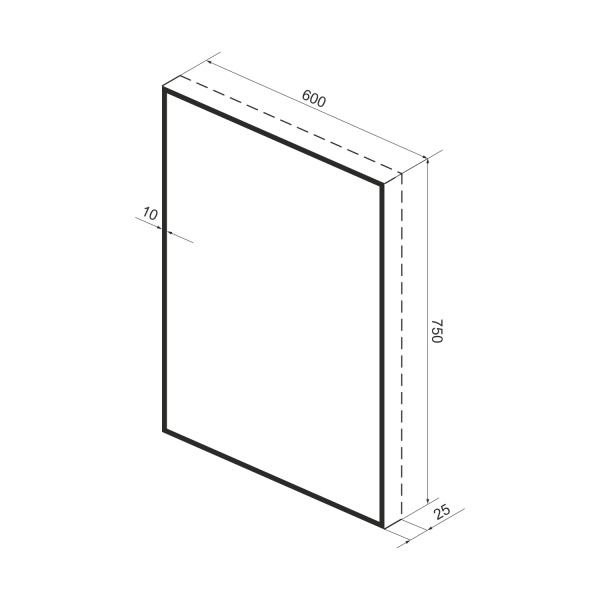 Зеркало Wellsee 7 Rays' Spectrum с фоновой LED-подсветкой 60х75