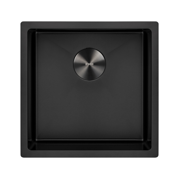 Кухонная мойка Zorg ZRN 45х45 Premium PVD Gunblack Кухонная мойка Zorg ZRN 45х45 Premium PVD Gunblack