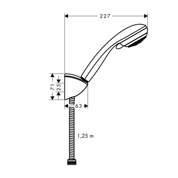 Душевой гарнитур Hansgrohe Crometta 2jet Vario 27558000