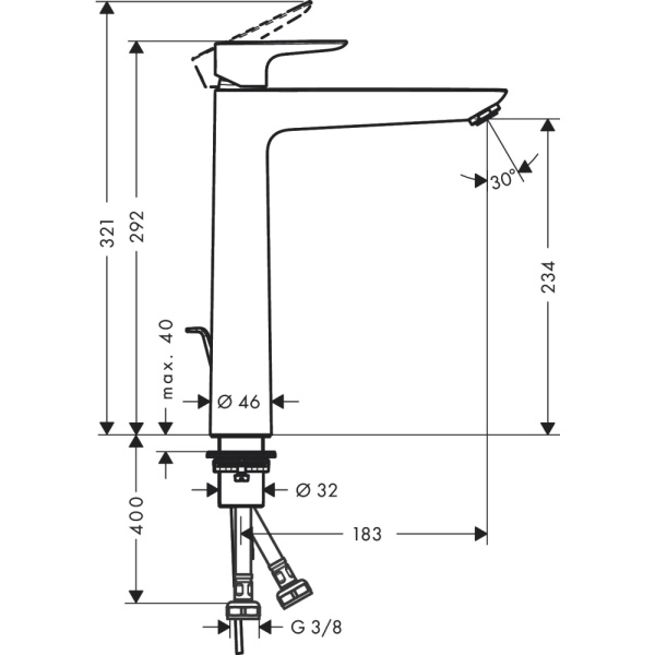 Смеситель Hansgrohe Talis 71716700