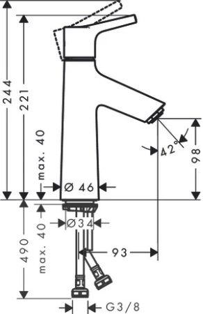 Смеситель Hansgrohe Talis 72025000
