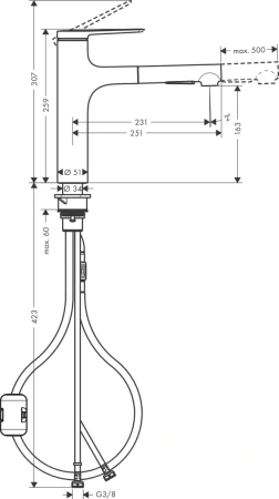 Смеситель Hansgrohe Zesis 74801670