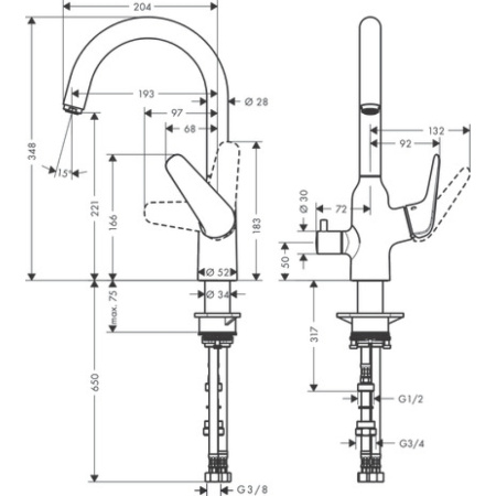 Смеситель Hansgrohe Focus 71803000