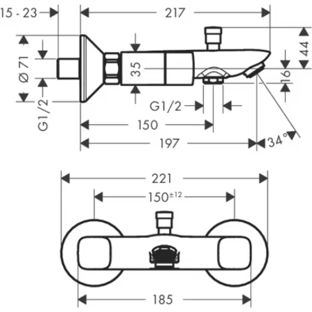 Смеситель Hansgrohe Logis 71243000