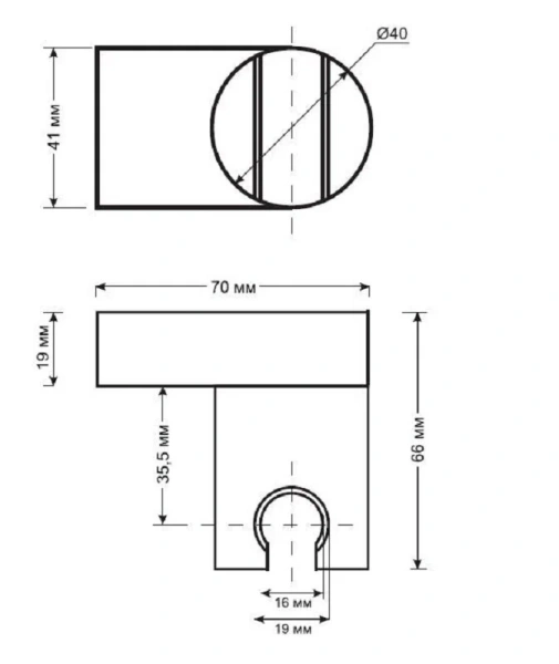 Держатель для душа Esko SH405