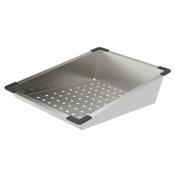 Кухонная мойка Roxen Stage Plus 60х50 (декор) со смесителем, ринзером, коландерами, дозатором и разделочной доской